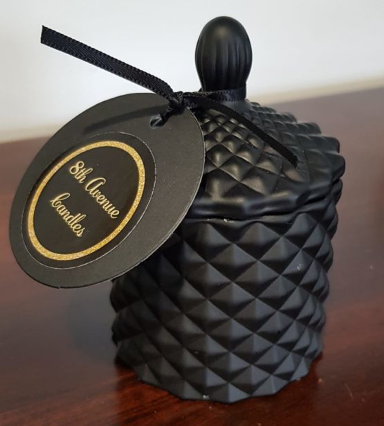 8th Ave 100% soy candle - Small Black